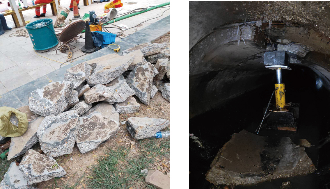 潜山管道预处理